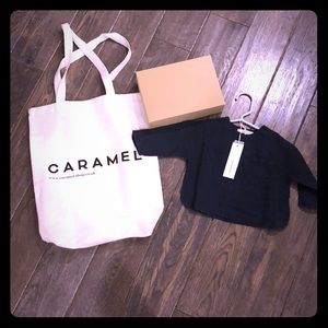 Caramel baby linen dress shirt